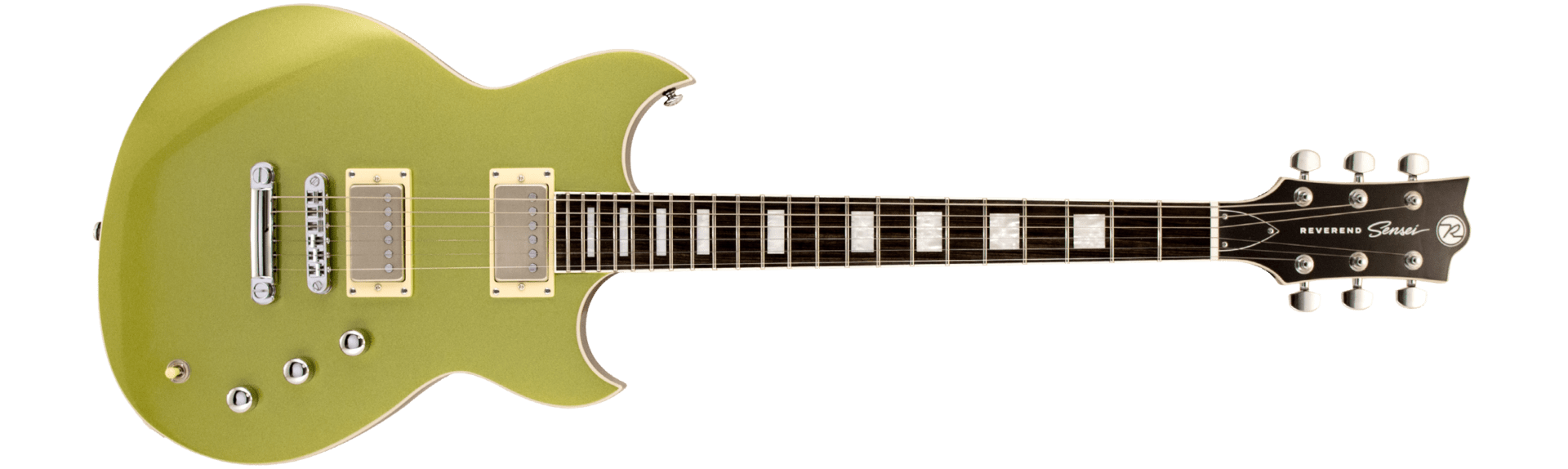 reverend_sensei-hh_guitar_metallic-limeade_front